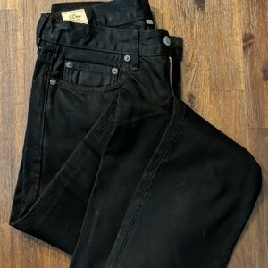 J. Crew 1040 Black Jeans 30/32